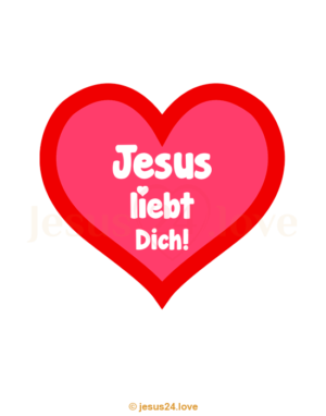 Ärmeldruck <br><b>Jesus liebt Dich!</b>